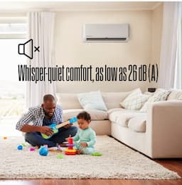 Westinghouse WHS12WMA11S + WHS12SZA11S Ductless Mini Split AC/Heating System, White