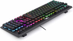 Redragon K511 PRO RGB Teclado para juegos con cable LED retroiluminado programable Macro Teclado 104 teclas silencioso Membrana Teclado para Windows PC Gamer computadora