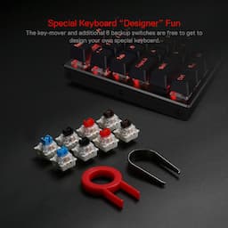 Redragon K556 teclado para juegos mecánicos con cable y luz posterior RGB LED, base de aluminio, 104 teclas estándar (no necesariamente en español).